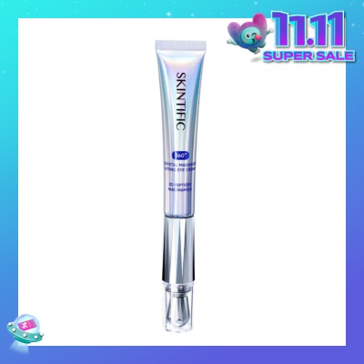 SKINTIFIC 360 Crystal Massager Lifting Eye Cream (To Reduces Fine Lines, Wrinkles, Puffiness & Dark Circles) 20g