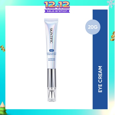 SKINTIFIC 360 Crystal Massager Lifting Eye Cream (To Reduces Fine Lines, Wrinkles, Puffiness & Dark Circles) 20g