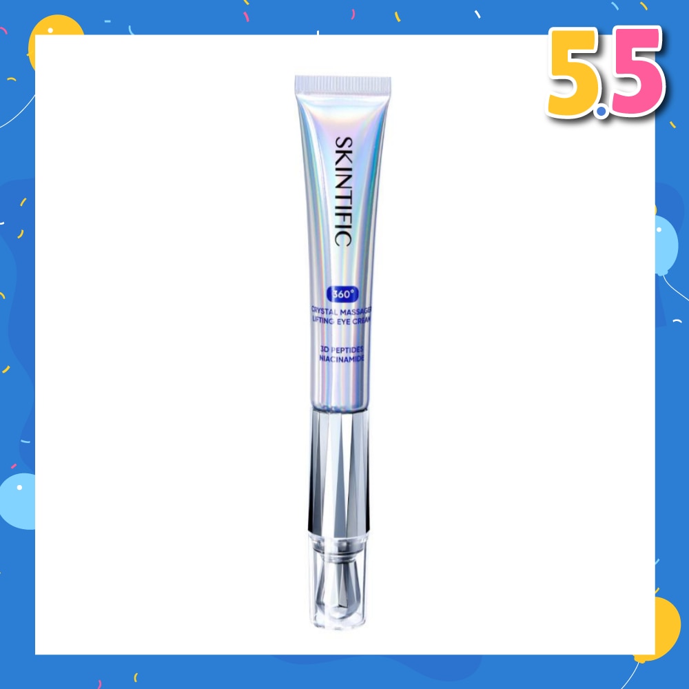 360 Crystal Massager Lifting Eye Cream (To Reduces Fine Lines, Wrinkles, Puffiness & Dark Circles) 20g