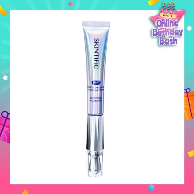 SKINTIFIC 360 Crystal Massager Lifting Eye Cream (To Reduces Fine Lines, Wrinkles, Puffiness & Dark Circles) 20g