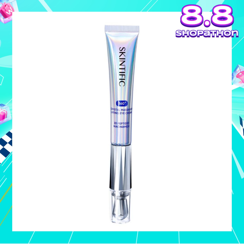 360 Crystal Massager Lifting Eye Cream (To Reduces Fine Lines, Wrinkles, Puffiness & Dark Circles) 20g