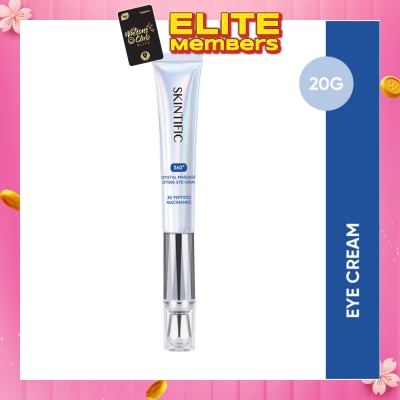 SKINTIFIC 360 Crystal Massager Lifting Eye Cream (To Reduces Fine Lines, Wrinkles, Puffiness & Dark Circles) 20g