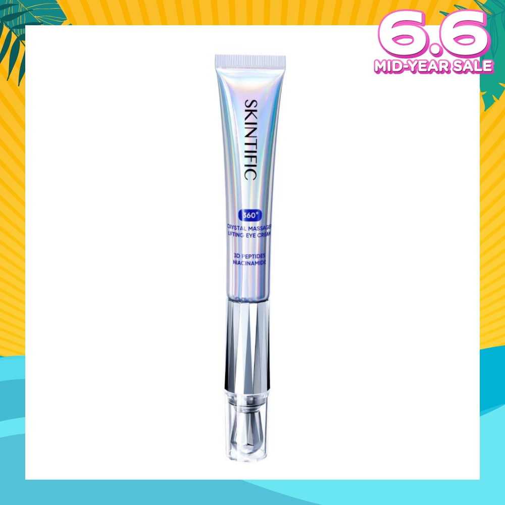 360 Crystal Massager Lifting Eye Cream (To Reduces Fine Lines, Wrinkles, Puffiness & Dark Circles) 20g