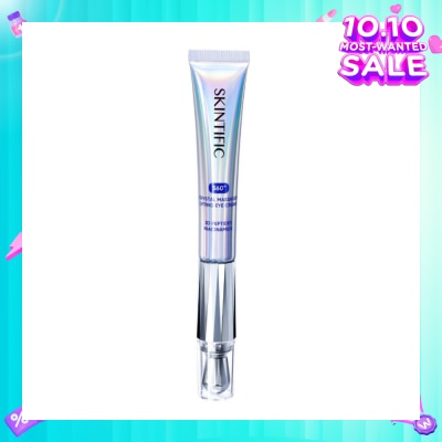 SKINTIFIC 360 Crystal Massager Lifting Eye Cream (To Reduces Fine Lines, Wrinkles, Puffiness & Dark Circles) 20g