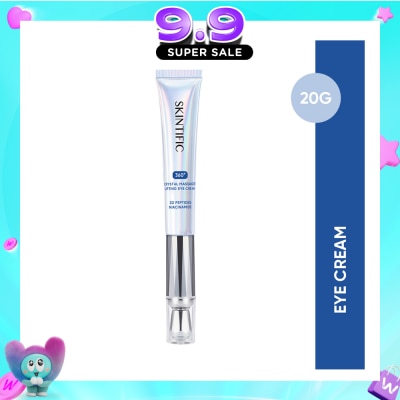 SKINTIFIC - 360 Crystal Massager Lifting Eye Cream (To Reduces Fine Lines, Wrinkles, Puffiness & Dark Circles) 20g image