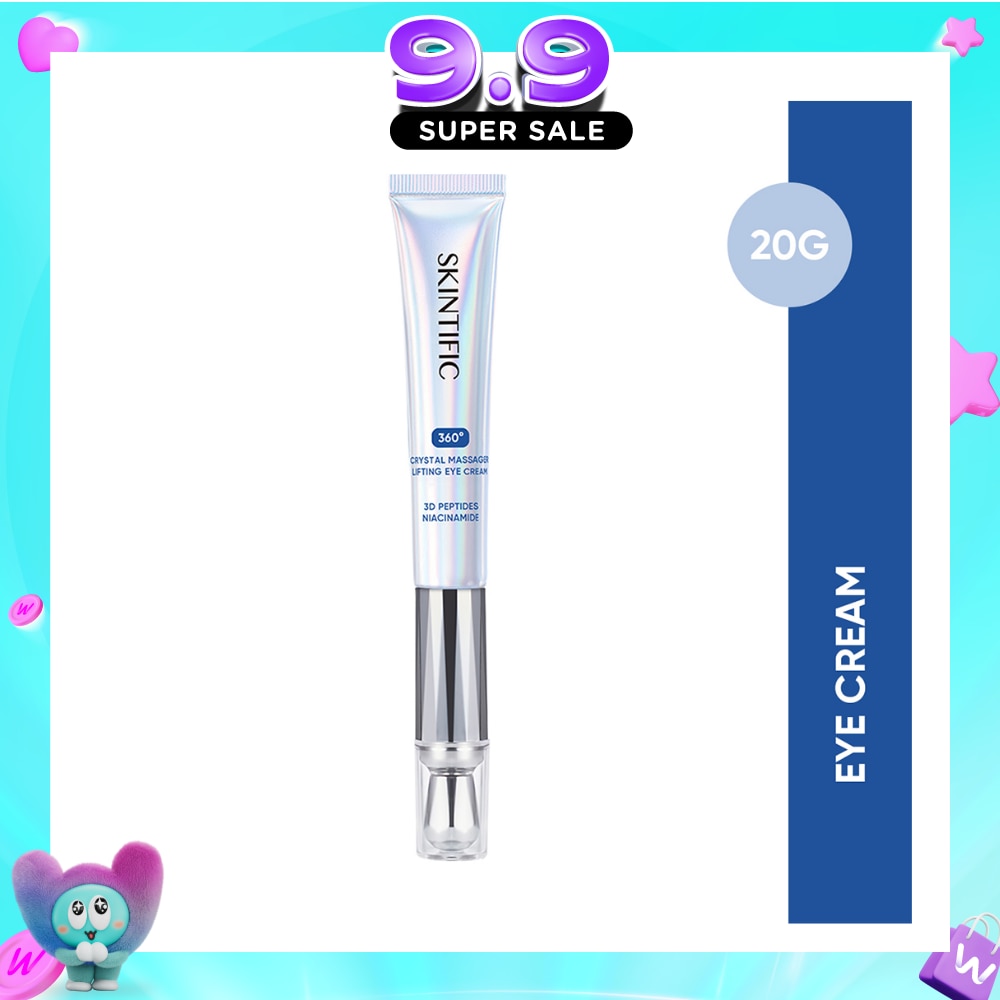 360 Crystal Massager Lifting Eye Cream (To Reduces Fine Lines, Wrinkles, Puffiness & Dark Circles) 20g image