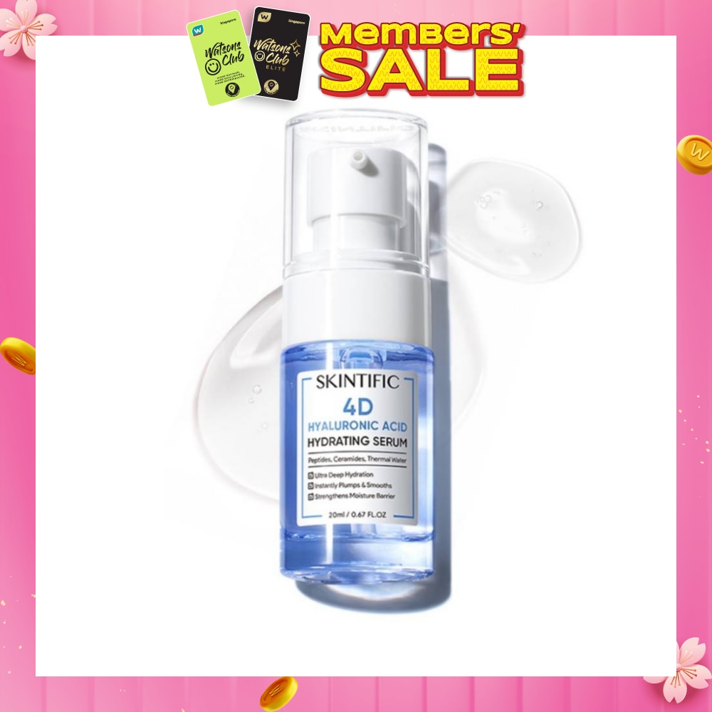 4D Hyaluronic Acid Hydrating Serum (For Ultra Deep Hydration, Instantly Plump & Smooths & Strengthens Moisture Barrier) 20ml