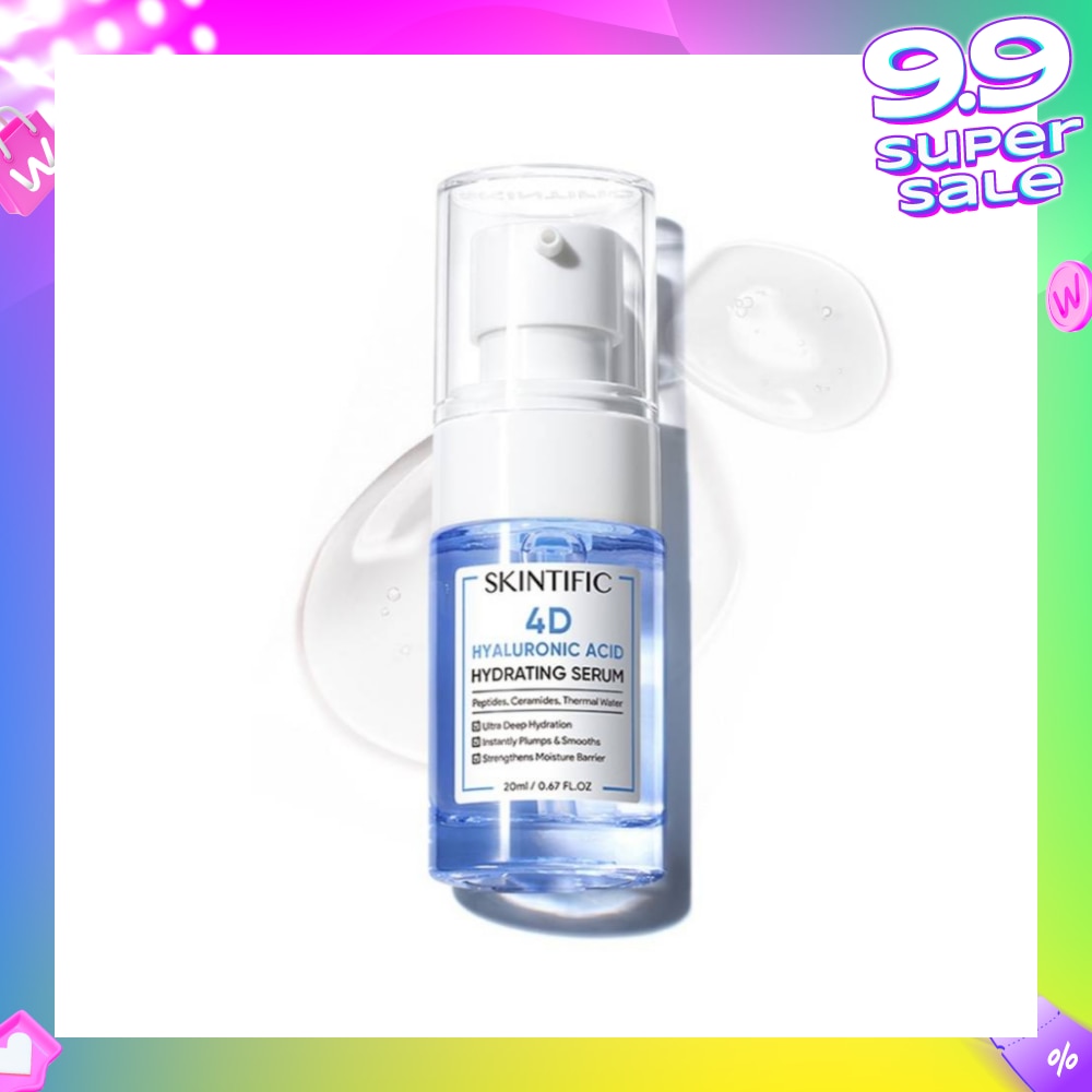 4D Hyaluronic Acid Hydrating Serum (For Ultra Deep Hydration, Instantly Plump & Smooths & Strengthens Moisture Barrier) 20ml