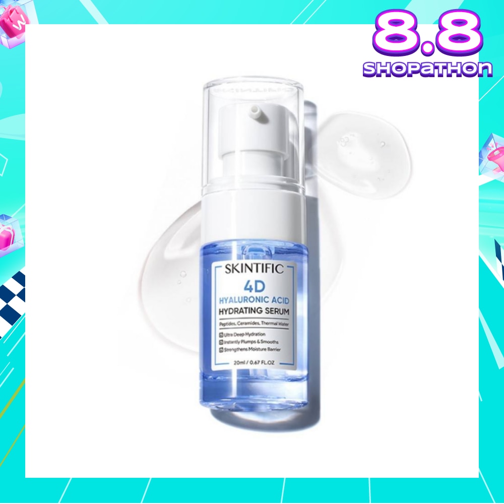 4D Hyaluronic Acid Hydrating Serum (For Ultra Deep Hydration, Instantly Plump & Smooths & Strengthens Moisture Barrier) 20ml