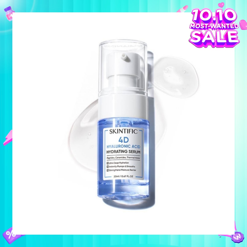 4D Hyaluronic Acid Hydrating Serum (For Ultra Deep Hydration, Instantly Plump & Smooths & Strengthens Moisture Barrier) 20ml