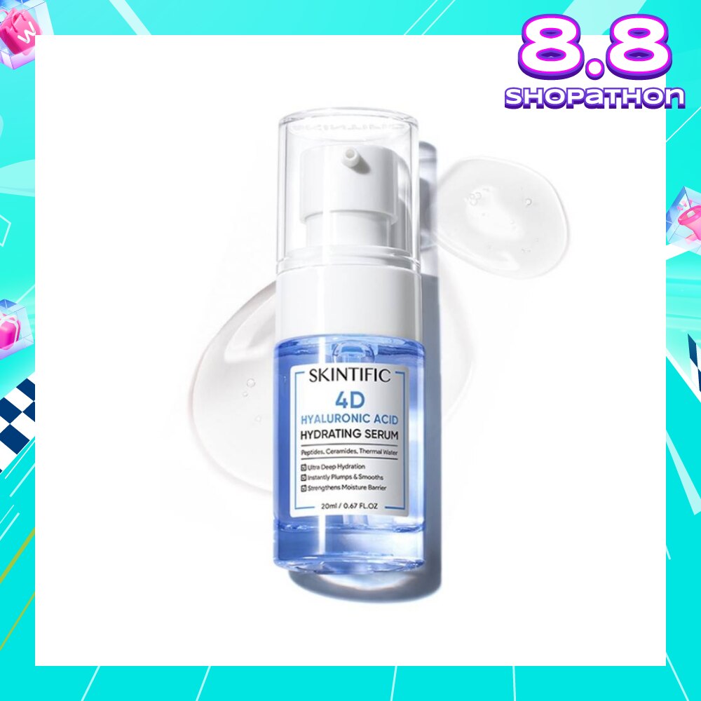 4D Hyaluronic Acid Hydrating Serum (For Ultra Deep Hydration, Instantly Plump & Smooths & Strengthens Moisture Barrier) 20ml