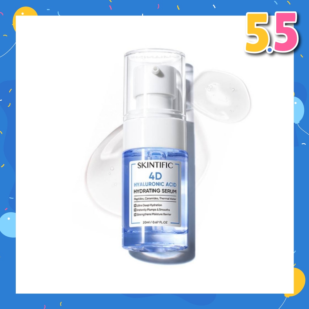 4D Hyaluronic Acid Hydrating Serum (For Ultra Deep Hydration, Instantly Plump & Smooths & Strengthens Moisture Barrier) 20ml