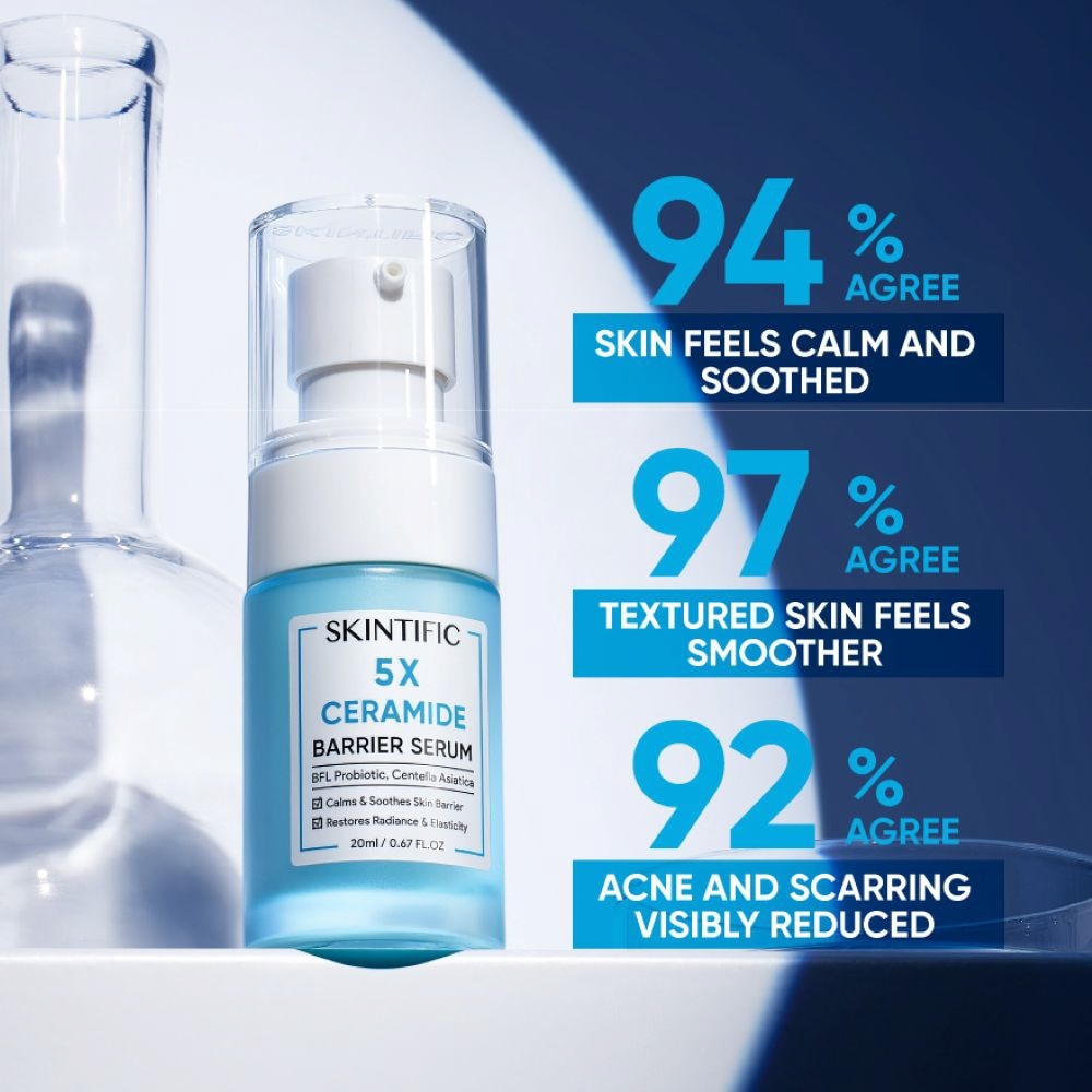 5X Ceramide Barrier Serum (To Calms & Soothes Skin Barrier & Restores Radiance & Elasticity) 20ml
