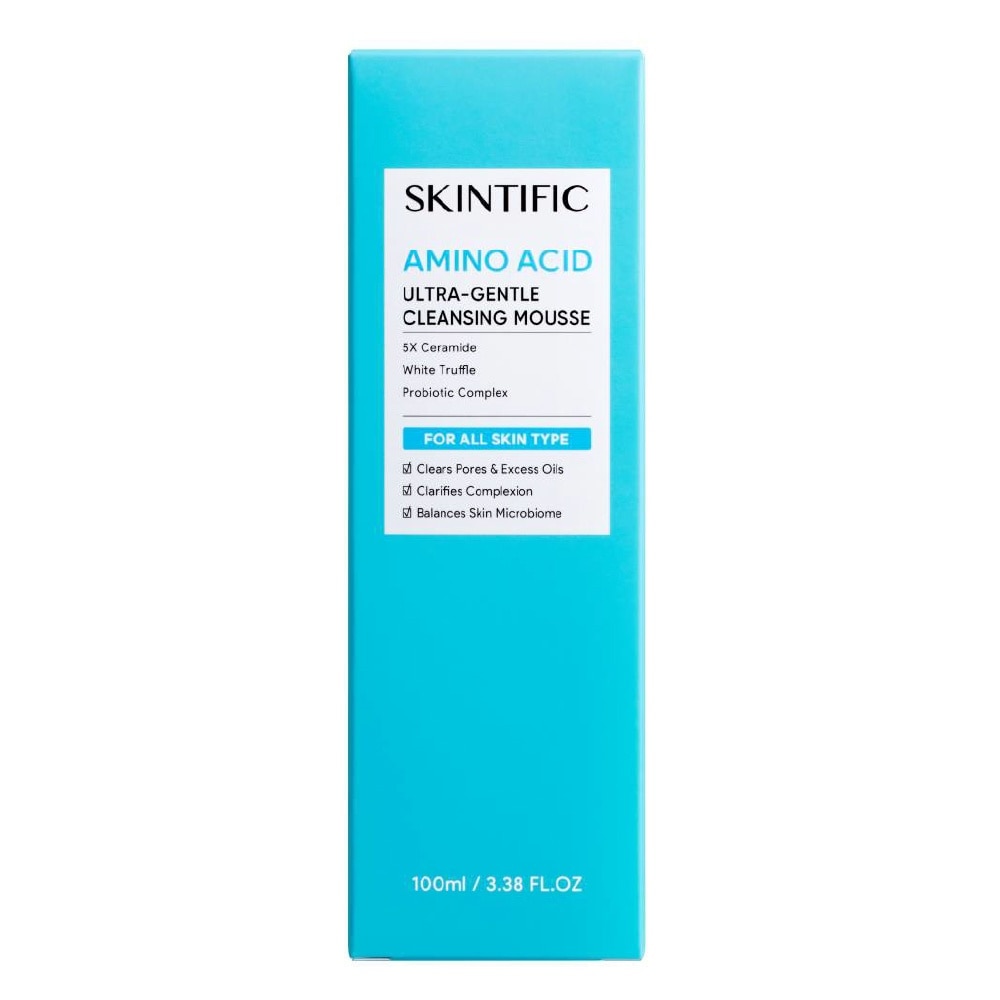 Amino Acid Ultra-Gentle Cleansing Mousse (To Clears Pores & Excess Oils, Clarifies Complexion & Balances Skin Microbiome) 100ml