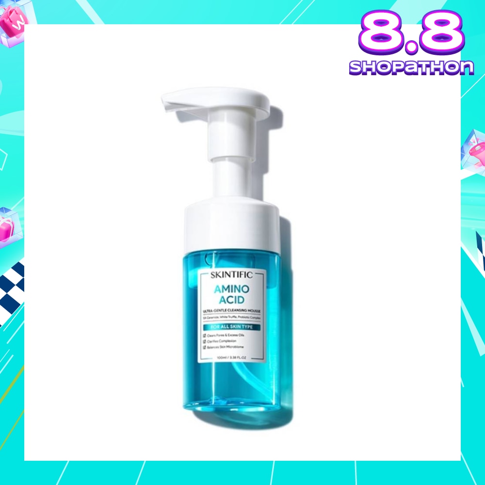 Amino Acid Ultra-Gentle Cleansing Mousse (To Clears Pores & Excess Oils, Clarifies Complexion & Balances Skin Microbiome) 100ml