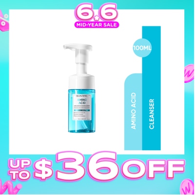 SKINTIFIC - Amino Acid Ultra-Gentle Cleansing Mousse (To Clears Pores & Excess Oils, Clarifies Complexion & Balances Skin Microbiome) 100ml