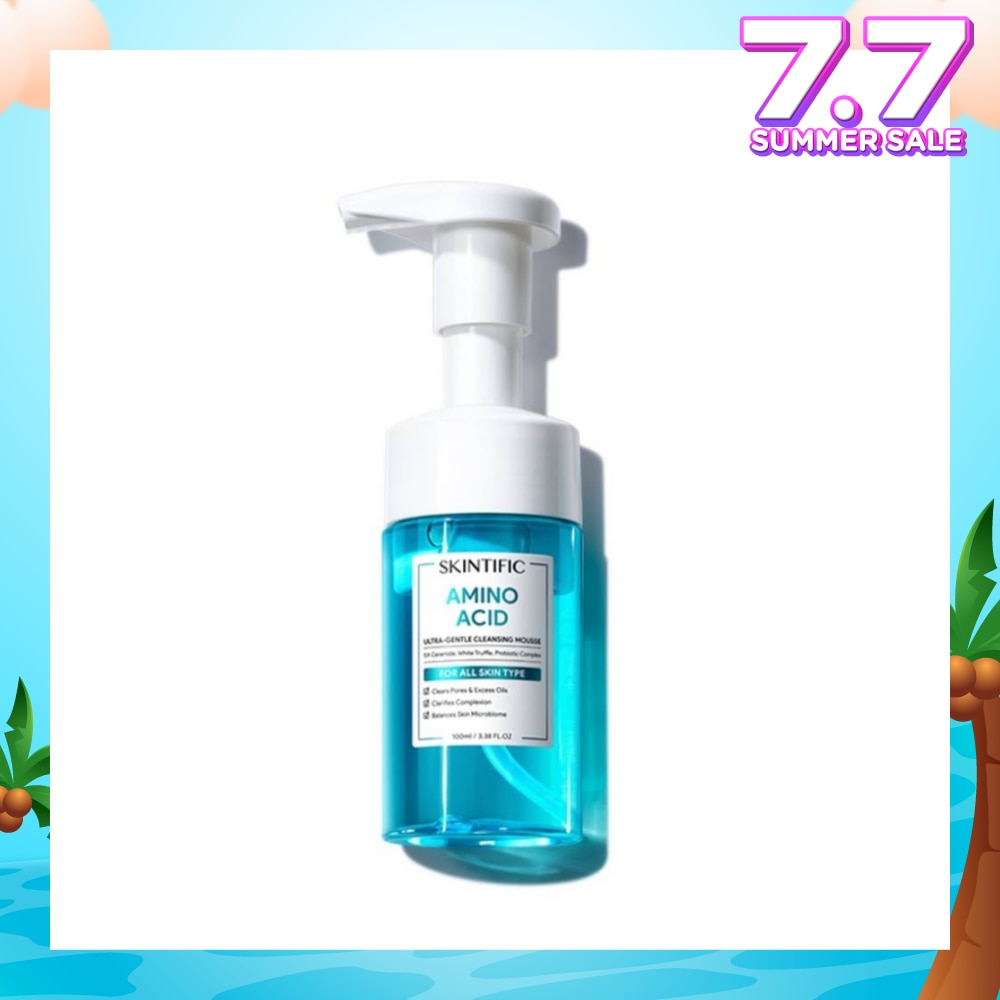 Amino Acid Ultra-Gentle Cleansing Mousse (To Clears Pores & Excess Oils, Clarifies Complexion & Balances Skin Microbiome) 100ml