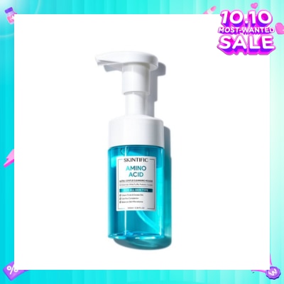 SKINTIFIC Amino Acid Ultra-Gentle Cleansing Mousse (To Clears Pores & Excess Oils, Clarifies Complexion & Balances Skin Microbiome) 100ml