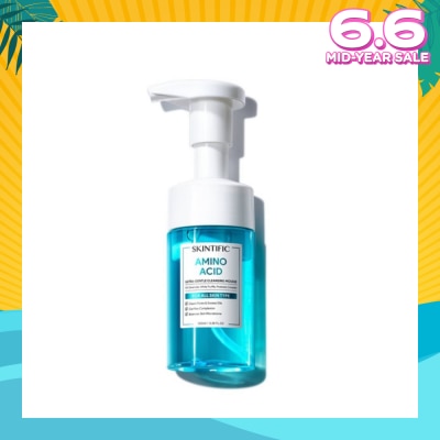 SKINTIFIC Amino Acid Ultra-Gentle Cleansing Mousse (To Clears Pores & Excess Oils, Clarifies Complexion & Balances Skin Microbiome) 100ml