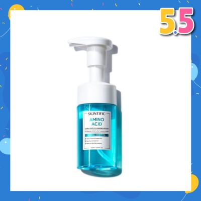 SKINTIFIC Amino Acid Ultra-Gentle Cleansing Mousse (To Clears Pores & Excess Oils, Clarifies Complexion & Balances Skin Microbiome) 100ml