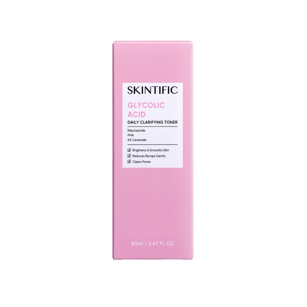 Glycolic Acid Daily Clarifying Toner (To Gently Smooths Bumps, Restores Skin Radiance & Clears Pores) 80ml