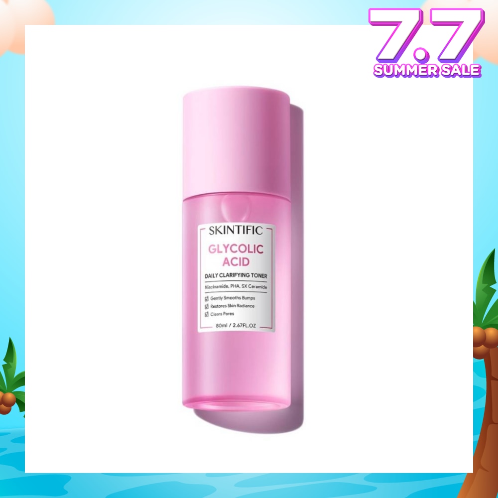 Glycolic Acid Daily Clarifying Toner (To Gently Smooths Bumps, Restores Skin Radiance & Clears Pores) 80ml