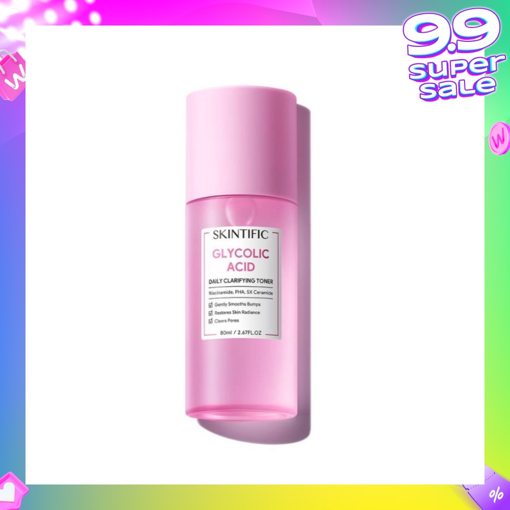 Glycolic Acid Daily Clarifying Toner (To Gently Smooths Bumps, Restores Skin Radiance & Clears Pores) 80ml