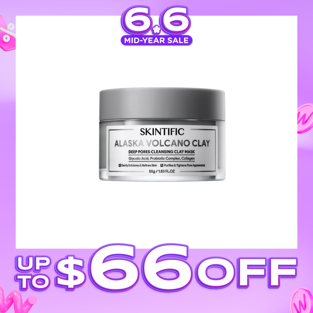 SKINTIFIC Alaska Volcano Clay Deep Pores Cleansing Clay Mask (To