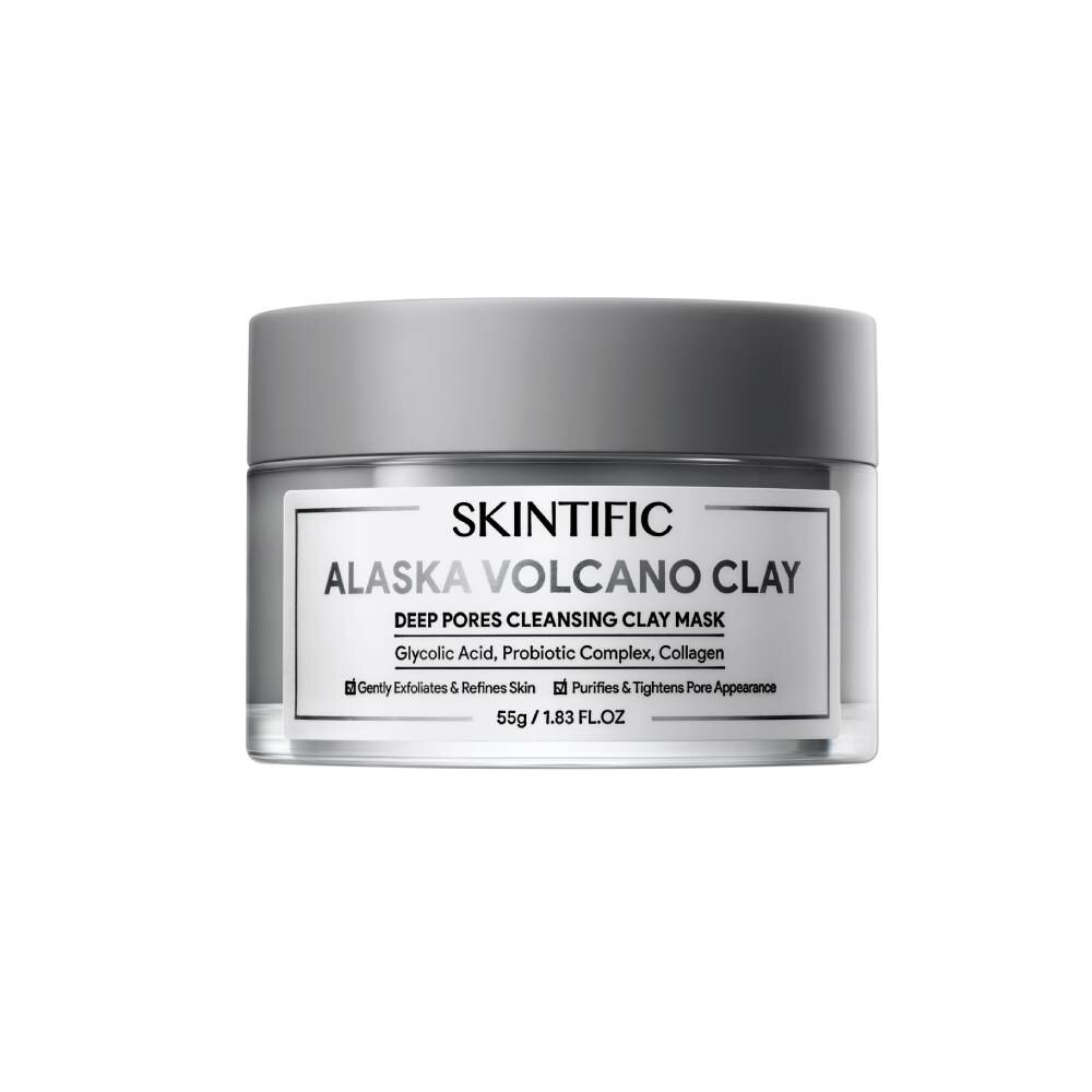 SKINTIFIC Alaska Volcano Clay Deep Pores Cleansing Clay Mask (To