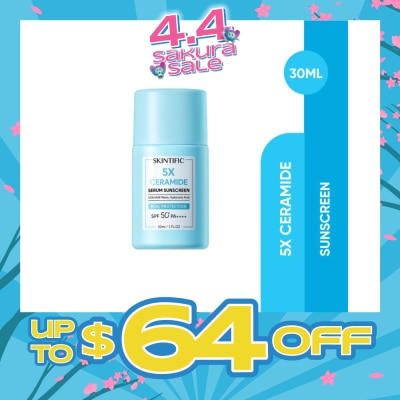 SKINTIFIC 5X Ceramide Serum Sunscreen SPF50+ PA++++ 30ml