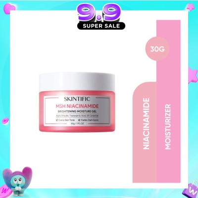 SKINTIFIC - MSH Niacinamide Brightening Moisture Gel (To Evens Skin Tone & Fades Dark Spots) 30g image