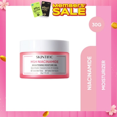 SKINTIFIC MSH Niacinamide Brightening Moisture Gel (To Evens Skin Tone & Fades Dark Spots) 30g