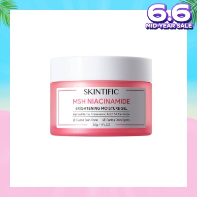 SKINTIFIC MSH Niacinamide Brightening Moisture Gel (To Evens Skin Tone & Fades Dark Spots) 30g