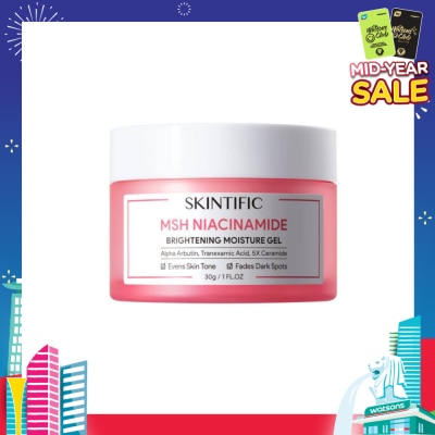 SKINTIFIC MSH Niacinamide Brightening Moisture Gel (To Evens Skin Tone & Fades Dark Spots) 30g