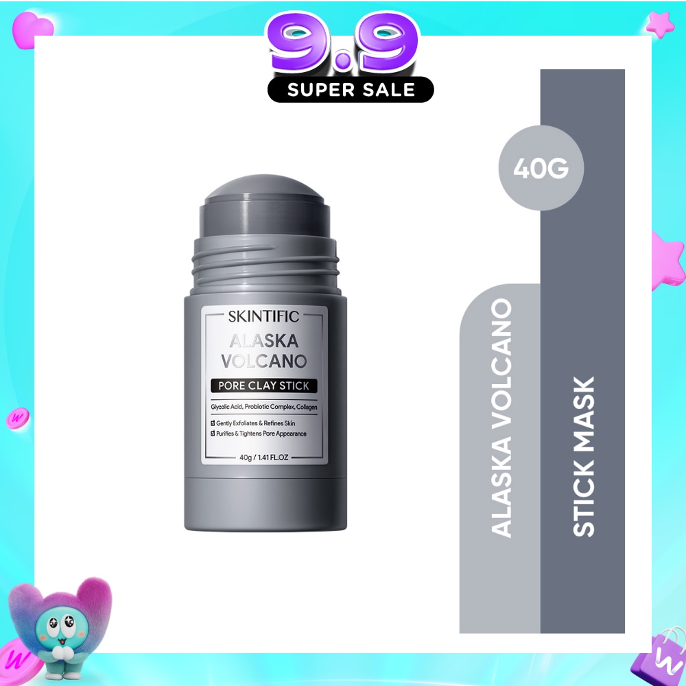 Alaska Volcano Pore Clay Stick (To Gently Exfoliates & Refines Skin, Purifies & Tightens Pores Appearance) 40g image