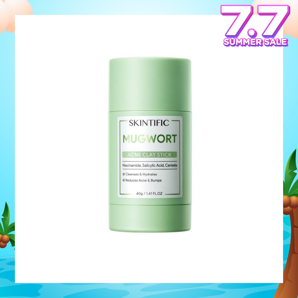 Mugwort Acne Clay Stick (To Cleanses, Hydrates, Reduce Acne & Bumps) 40g
