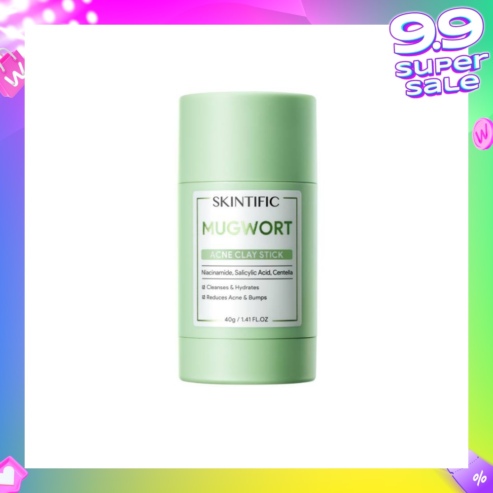 Mugwort Acne Clay Stick (To Cleanses, Hydrates, Reduce Acne & Bumps) 40g