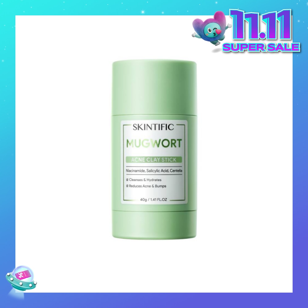 Mugwort Acne Clay Stick (To Cleanses, Hydrates, Reduce Acne & Bumps) 40g