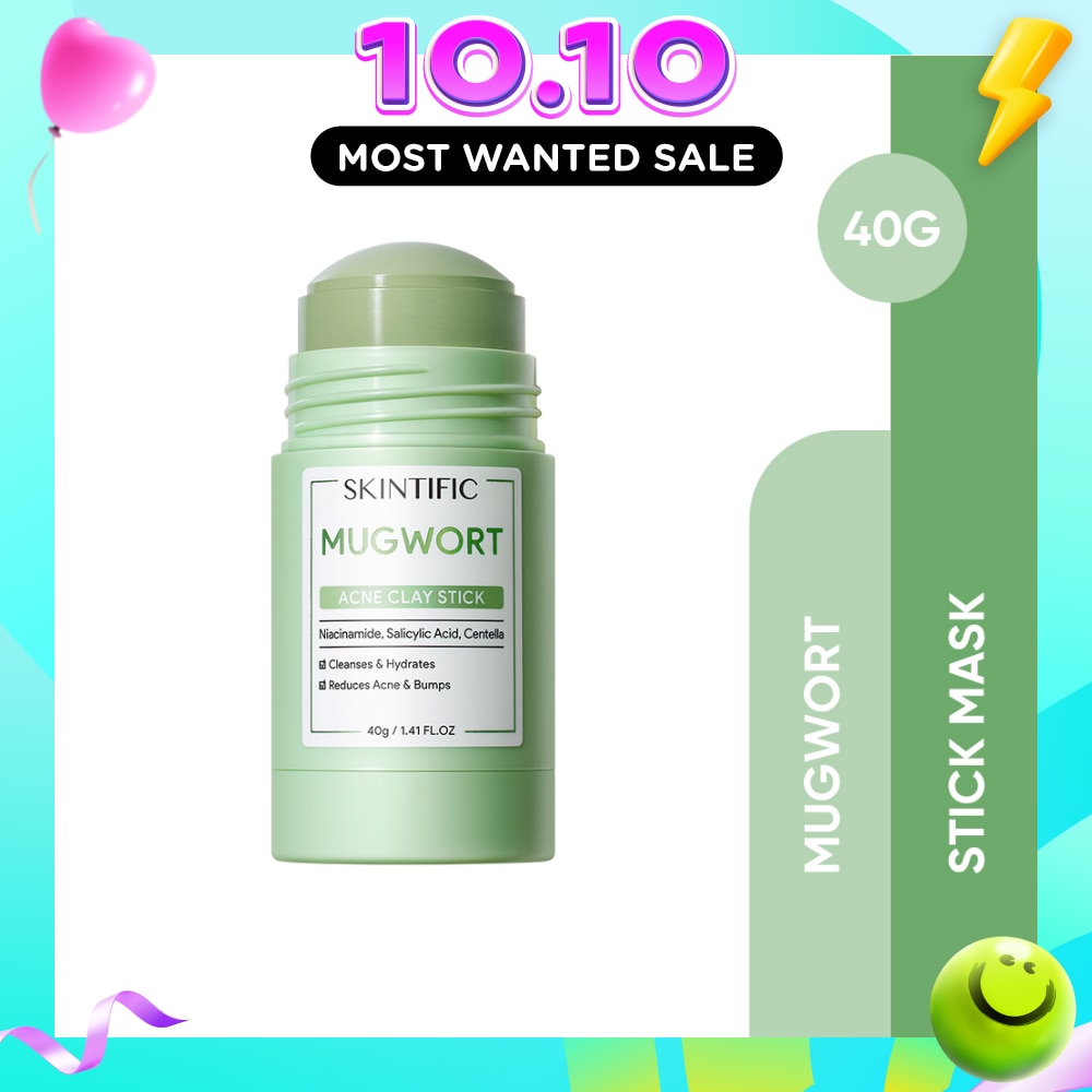 Mugwort Acne Clay Stick (To Cleanses, Hydrates, Reduce Acne & Bumps) 40g image