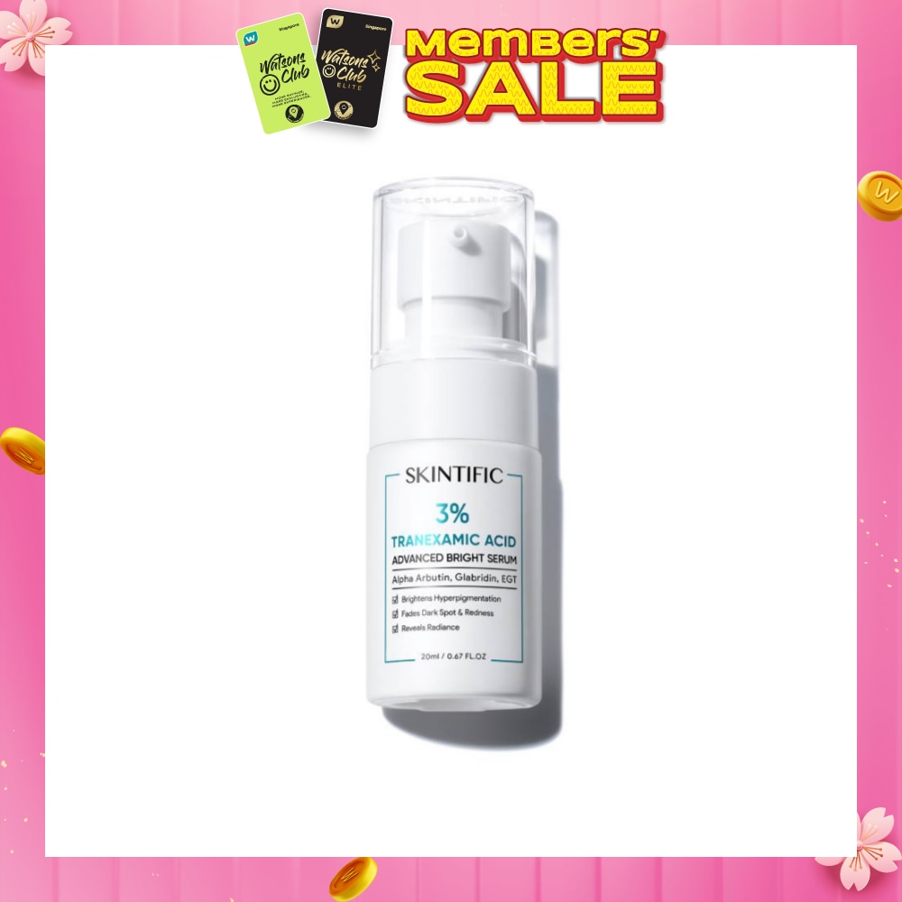 3% Tranexamic Acid Advanced Bright Serum (To Brightens Hyperpigmentation, Fades Dark Spot & Redness & Reveals Radiance) 20ml