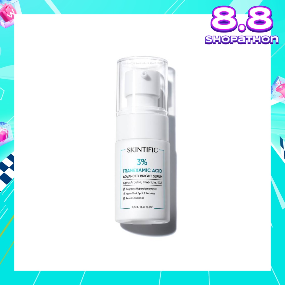 3% Tranexamic Acid Advanced Bright Serum (To Brightens Hyperpigmentation, Fades Dark Spot & Redness & Reveals Radiance) 20ml