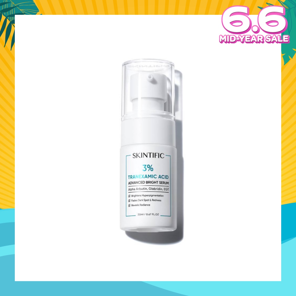 3% Tranexamic Acid Advanced Bright Serum (To Brightens Hyperpigmentation, Fades Dark Spot & Redness & Reveals Radiance) 20ml