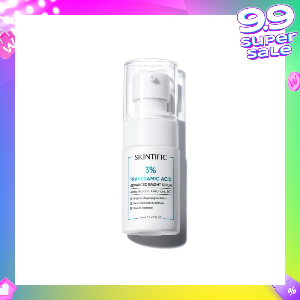 3% Tranexamic Acid Advanced Bright Serum (To Brightens Hyperpigmentation, Fades Dark Spot & Redness & Reveals Radiance) 20ml