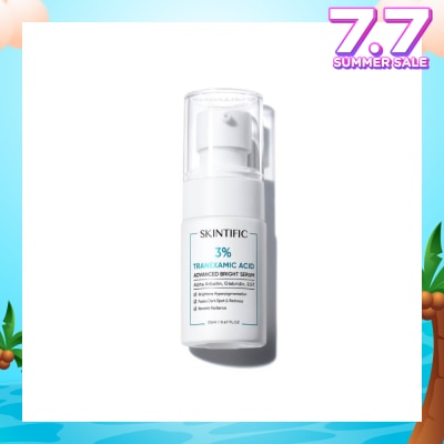 SKINTIFIC 3% Tranexamic Acid Advanced Bright Serum (To Brightens Hyperpigmentation, Fades Dark Spot & Redness & Reveals Radiance) 20ml