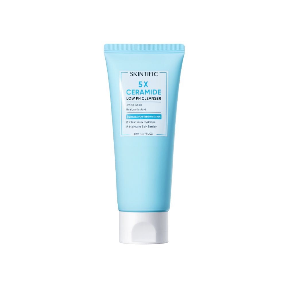 5X Ceramide Low pH Cleanser (Suitable For Sensitive Skin, To Cleanses & Hydrates & Maintains Skin Barrier) 80ml