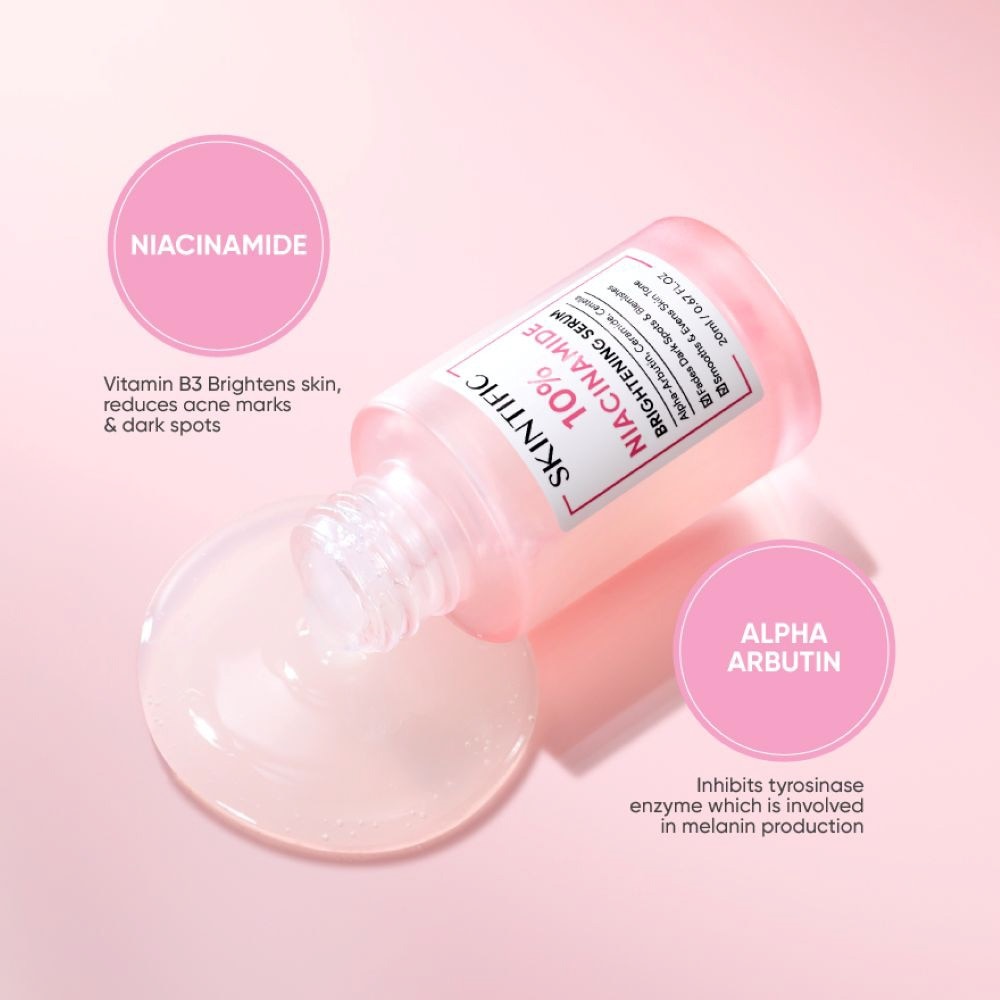 10% Niacinamide Brightening Serum (To Fades Dark Spots & Blemishes, Smooths & Evens Skin Tone) 20ml