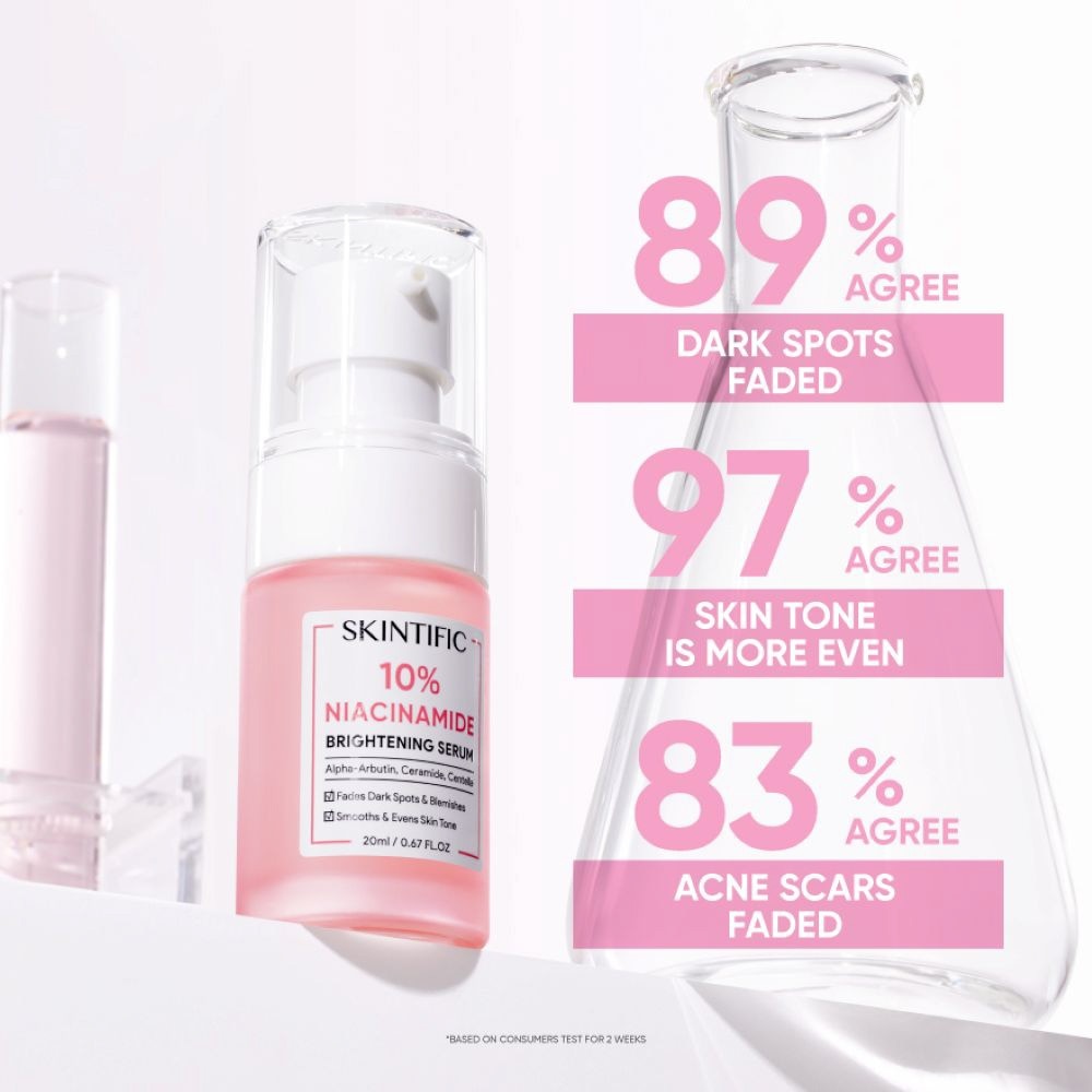 10% Niacinamide Brightening Serum (To Fades Dark Spots & Blemishes, Smooths & Evens Skin Tone) 20ml