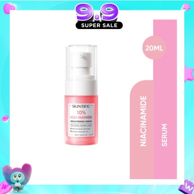 SKINTIFIC - 10% Niacinamide Brightening Serum (To Fades Dark Spots & Blemishes, Smooths & Evens Skin Tone) 20ml image