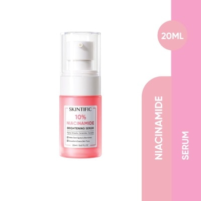 SKINTIFIC 10% Niacinamide Brightening Serum (To Fades Dark Spots & Blemishes, Smooths & Evens Skin Tone) 20ml