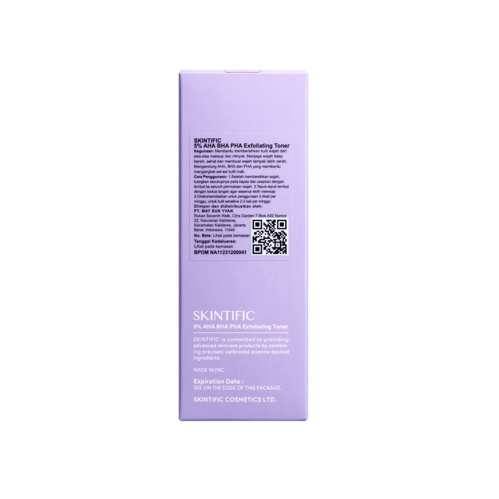 5% AHA BHA PHA Exfoliating Toner (To Calms Acne, Helps Unclog Pores & Smooths Skin Texture) 80ml